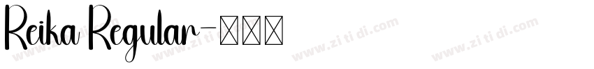 Reika Regular字体转换